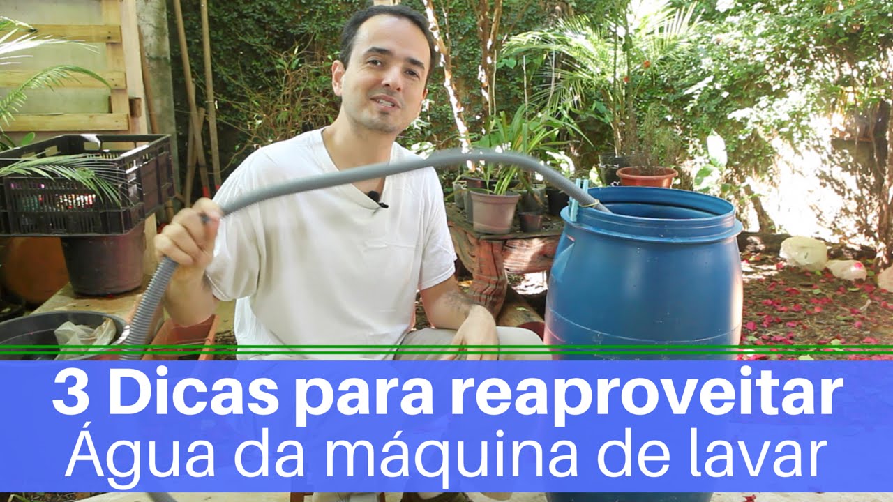 3 Dicas para reaproveitar a água da máquina de lavar