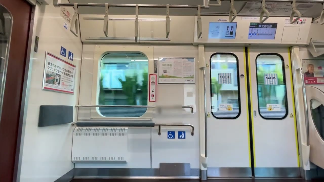 【三菱フルSiC-VVVF】東急2020系2124F走行音　新越谷〜北春日部