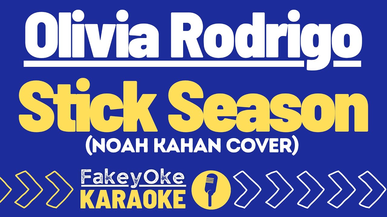 Olivia Rodrigo - Stick Season (Noah Kahan Cover) [Karaoke]