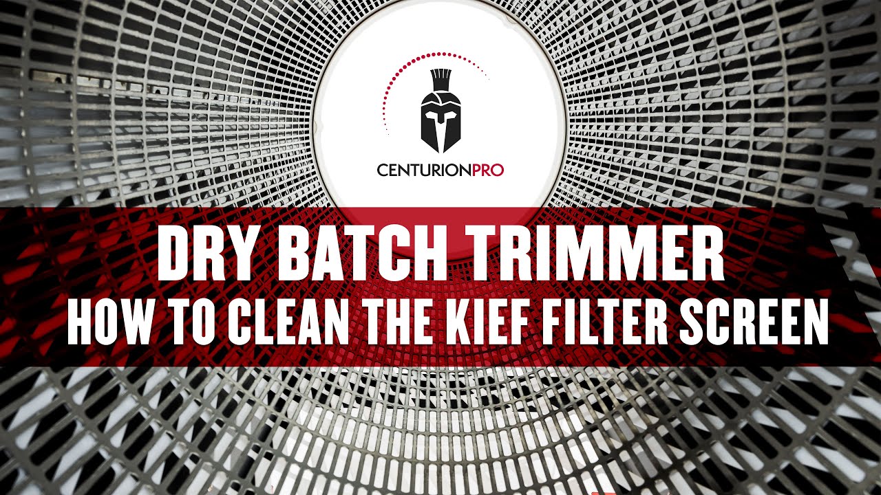 CenturionPro DBT - How to clean the Kief Filter Screen