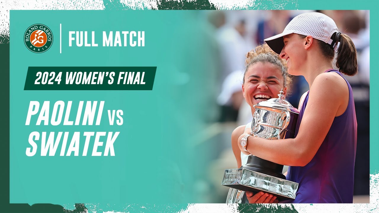 Swiatek vs Paolini 2024 Women's final Full Match | Roland-Garros