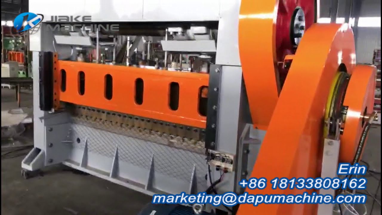 Anti-Glare Screen Expanded Metal Mesh Machine 100T