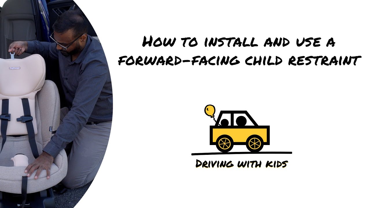 Как установить и использовать детское автокресло, устанавливаемое лицом вперед.