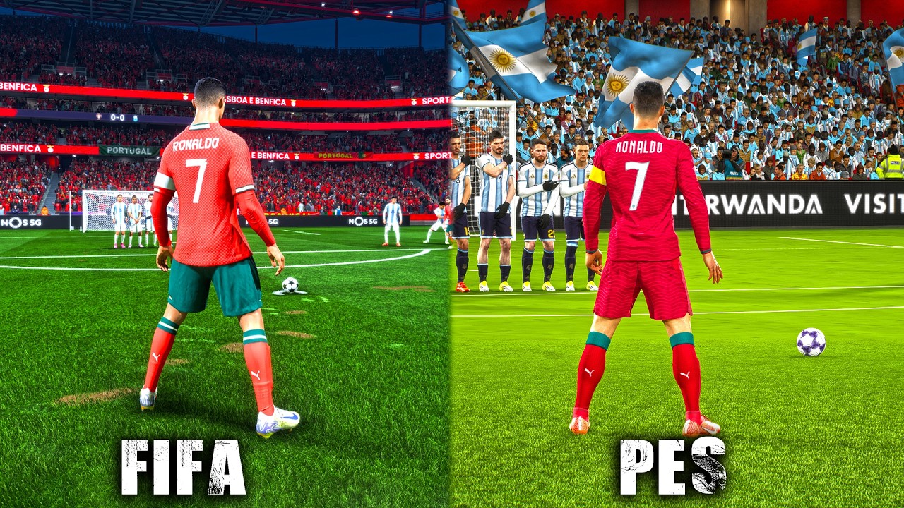 Cristiano Ronaldo Free Kicks • FIFA vs PES from 2004 to 2026