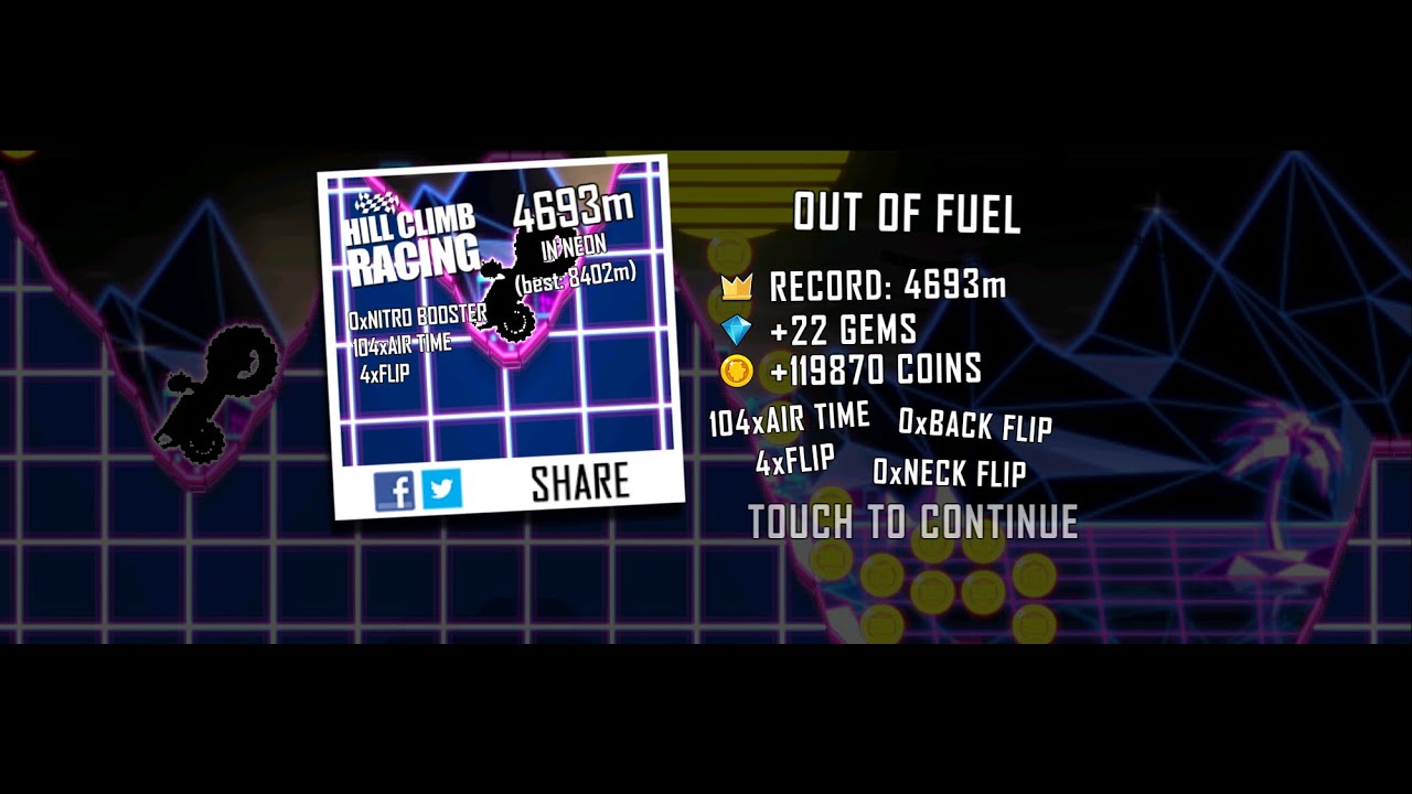 Hill Climb Racing Garage + Neon 4693 WR
