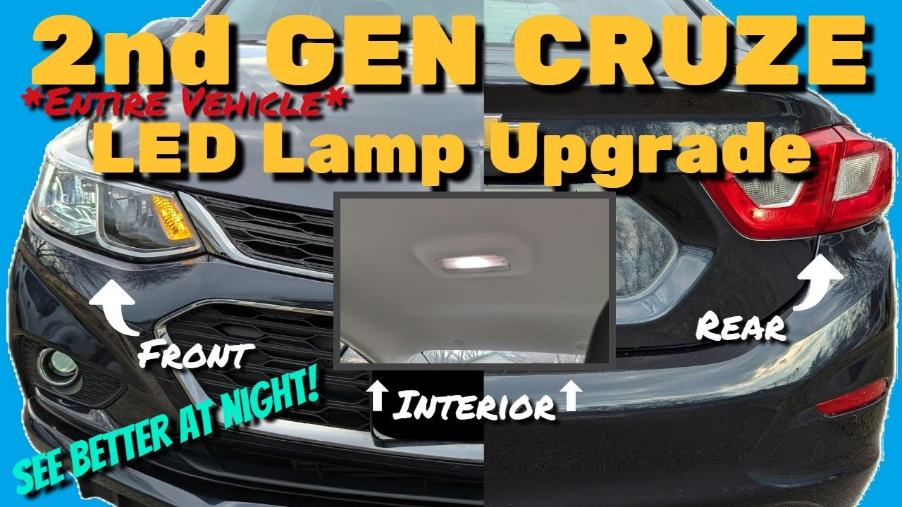 2016-2019 Chevy Cruze (2nd Gen) **ENTIRE VEHICLE** LED Lamp Upgrade