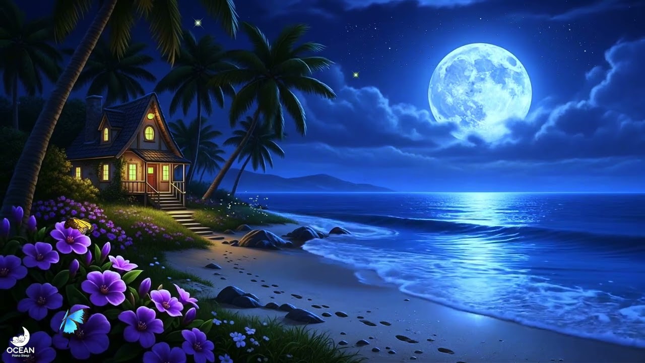 Soft Piano Sleep Music with Ocean Ambience – 3 hours of uninterrupted calm.