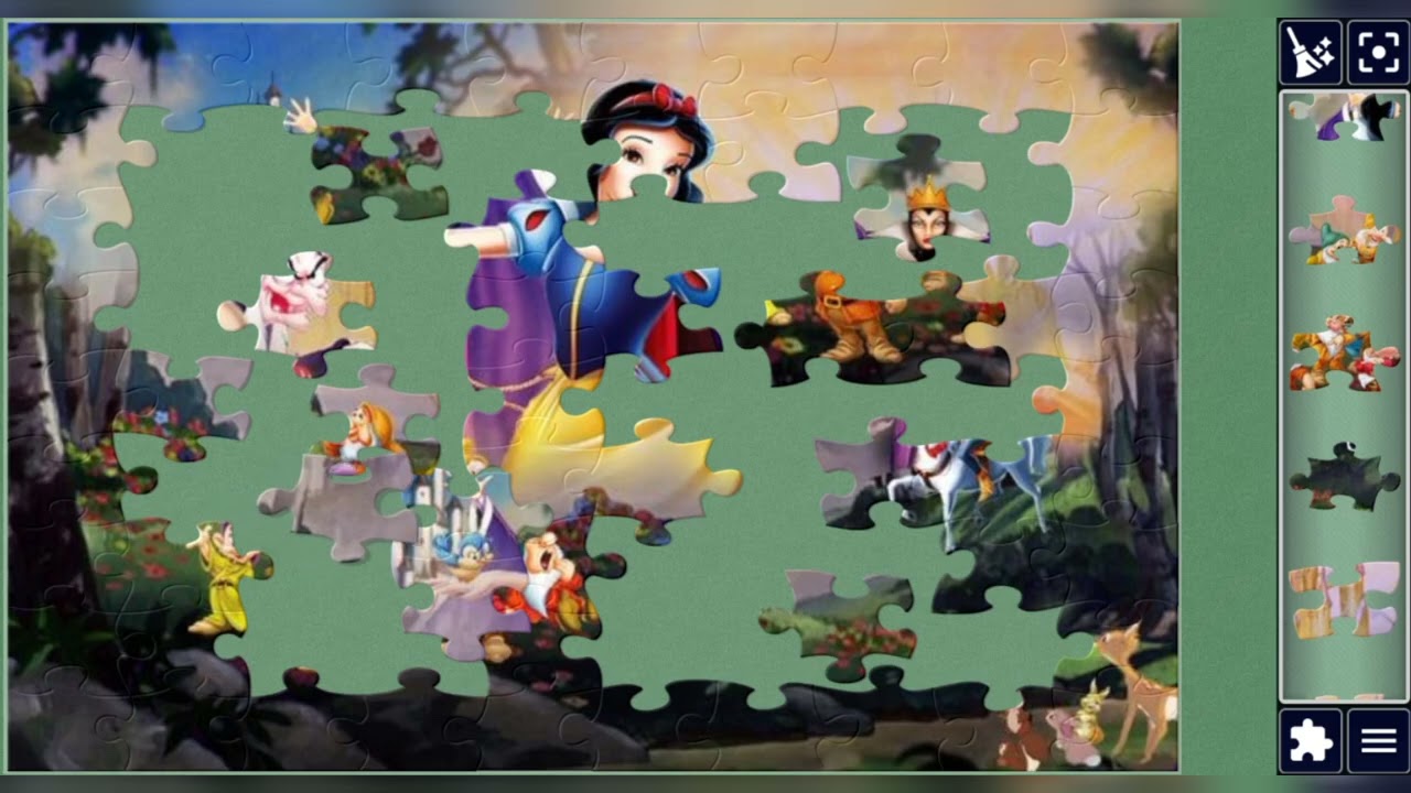 Princess Snow White VS. Wicked Queen 👑🪄 🎊💞🧩 jigsaw puzzle 🧩//@jigsawart4512 