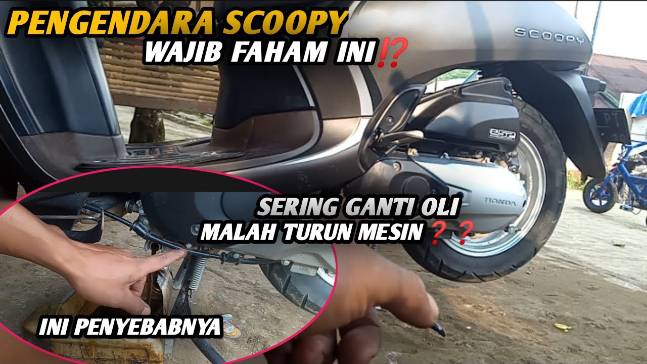 INI PENTING‼️ PARA OWNER NEW SCOOPY 2023 HARUS TAHU INI SAAT GANTI OLI MESIN