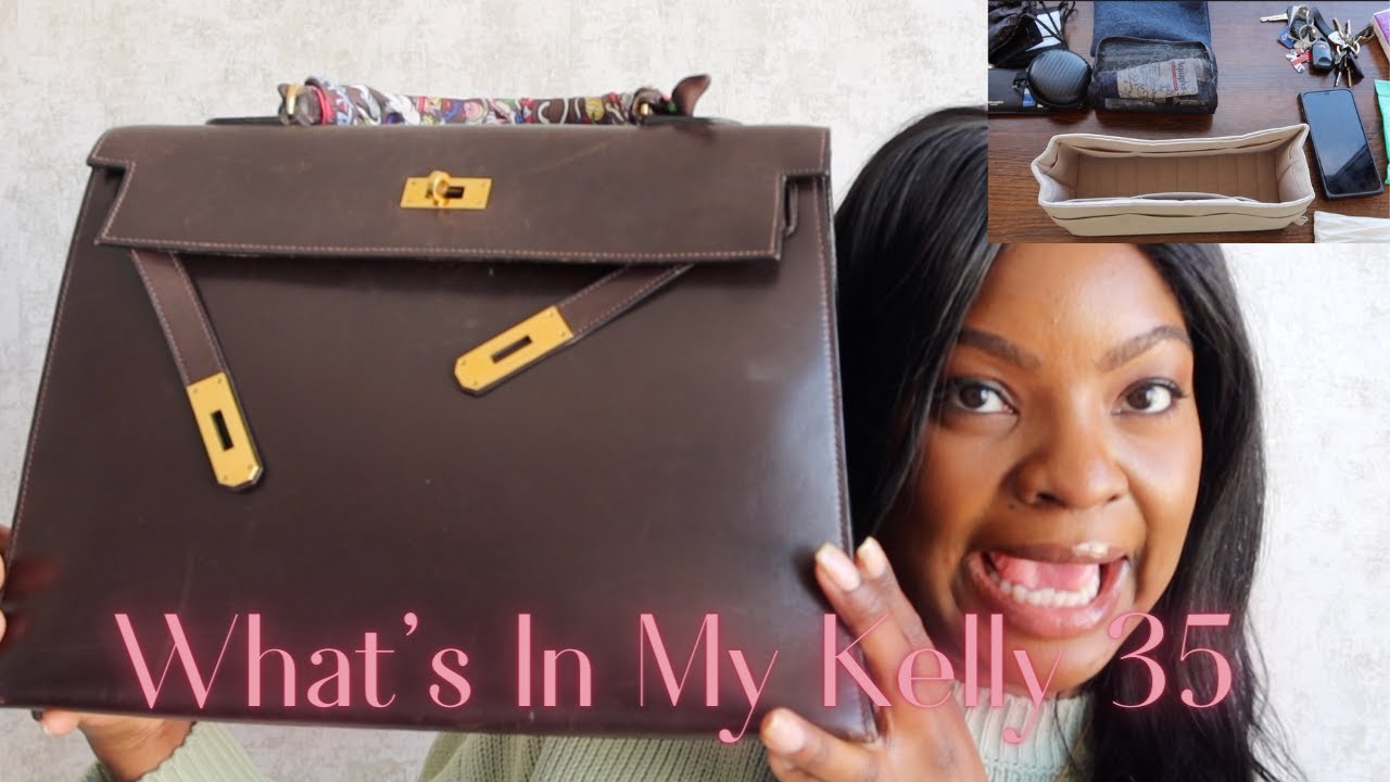What's Inside My Kelly 35  | What's In My Bag & How To Organize It To Perfection