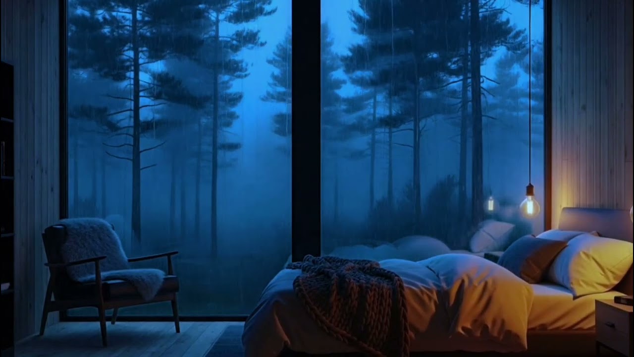 🌧️ Calm Cabin Rain Sounds for Insomnia | Press Play Now