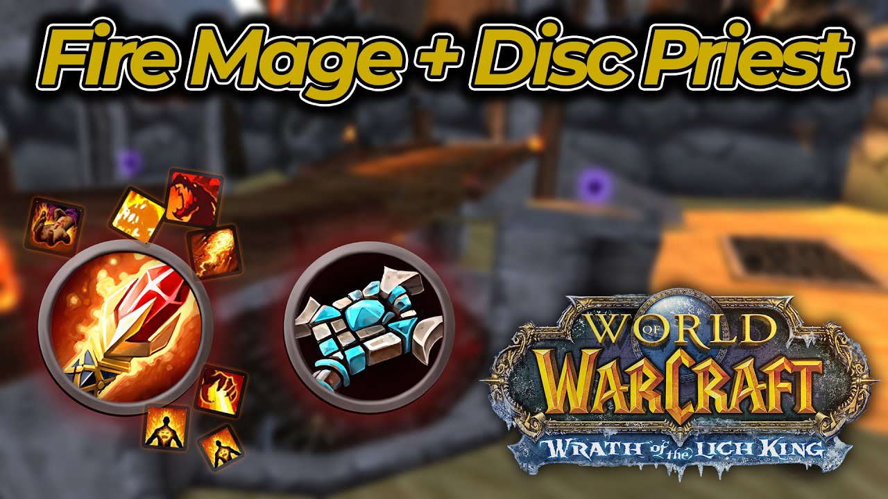 2700+ FIRE Mage + Disc Priest 2v2 arenas [WotLK]