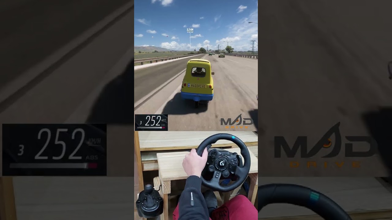 I beat them with a micro car ! #shorts #youtubeshorts #forzahorizon5