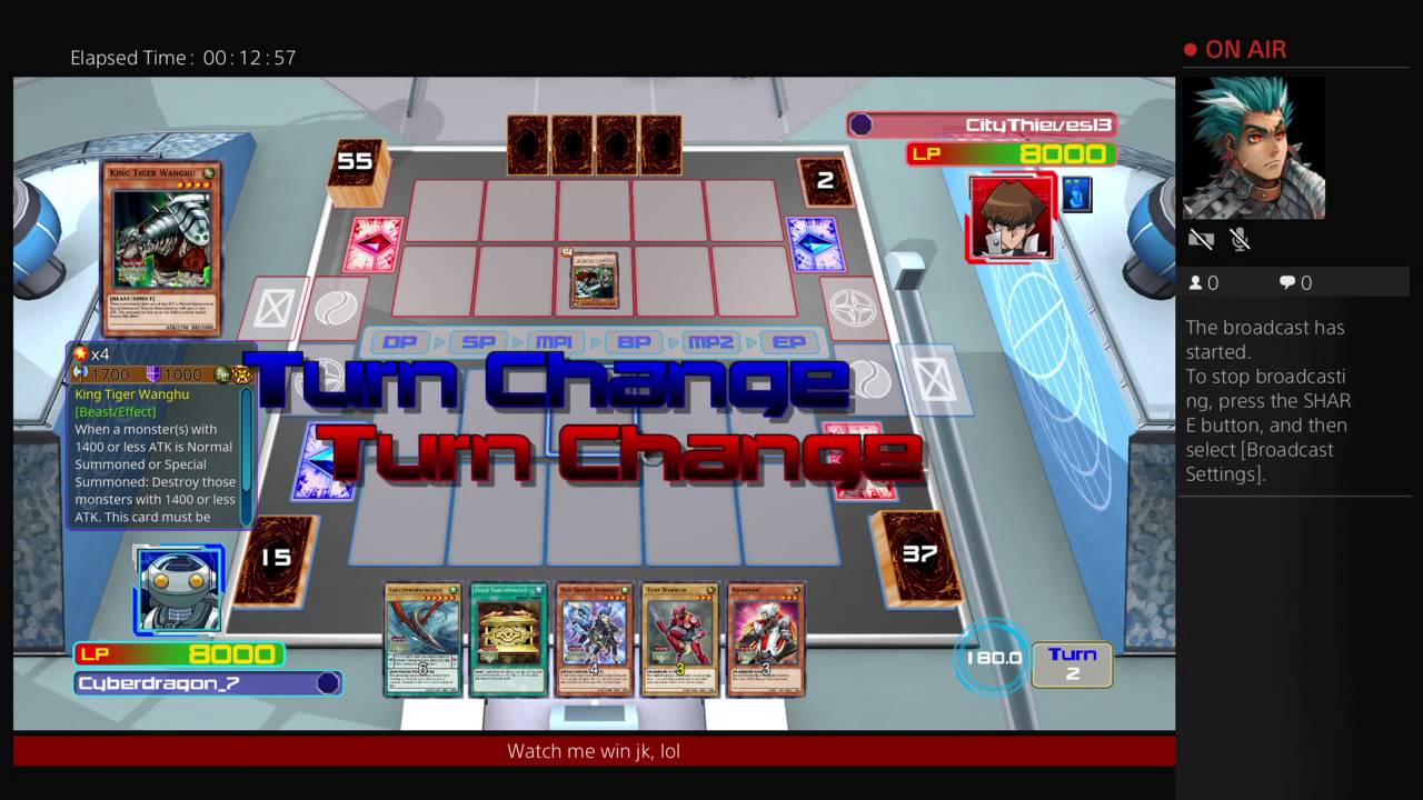 I beat GalacticGod in yugioh
