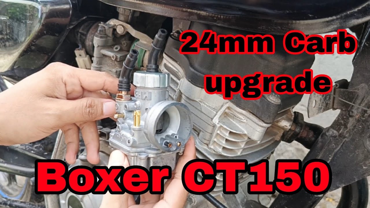 Bajaj Boxer CT150 24mm Carburetor upgrade super stock
