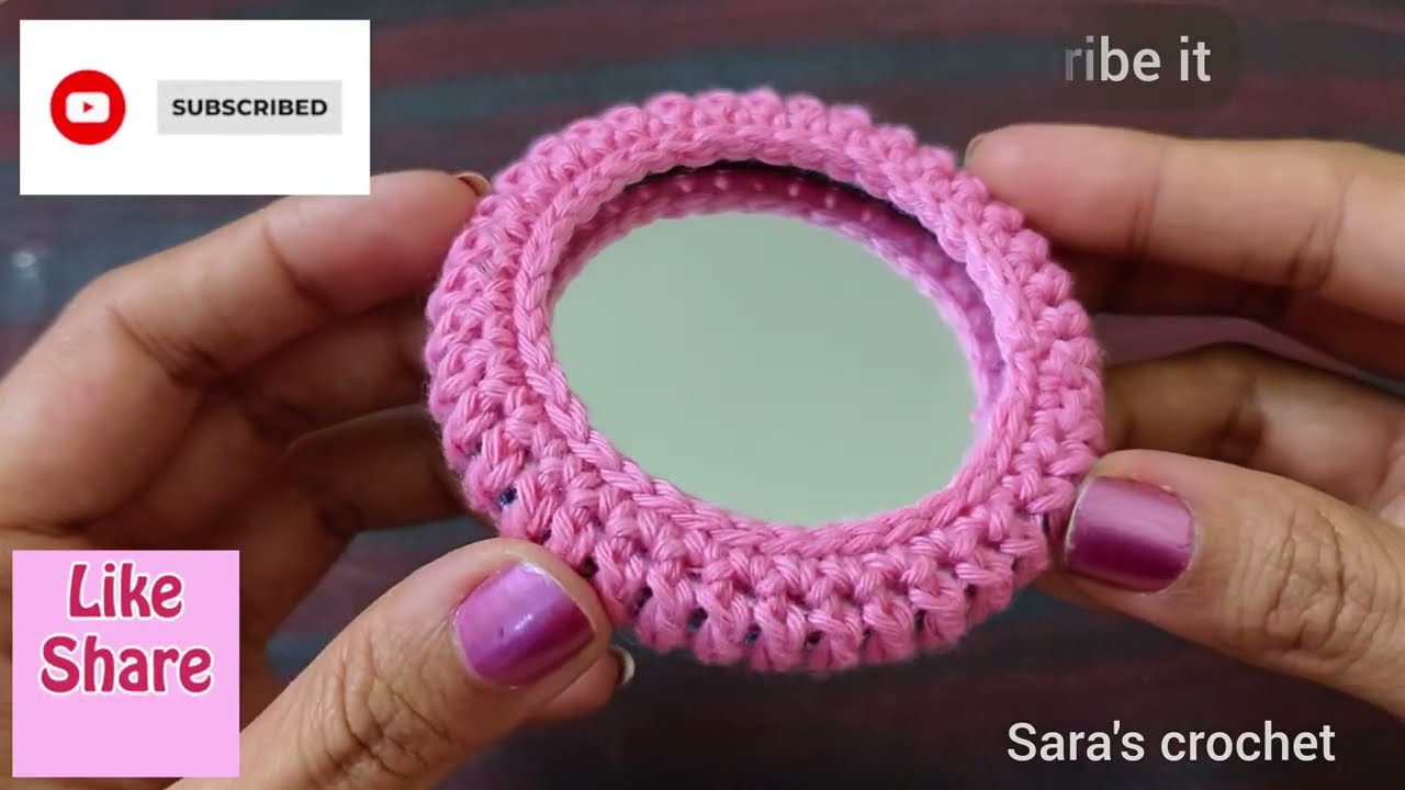 Mirror Crochet | Photo Frame |NEW And Cutest Crochet No One Explained So Far 👉only in @sara1111