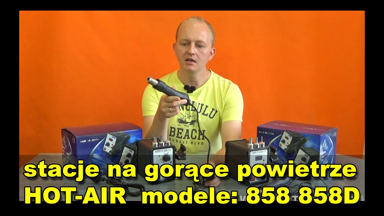 Stacje HOT-AIR 858 i 858D produkcji Zhaoxin