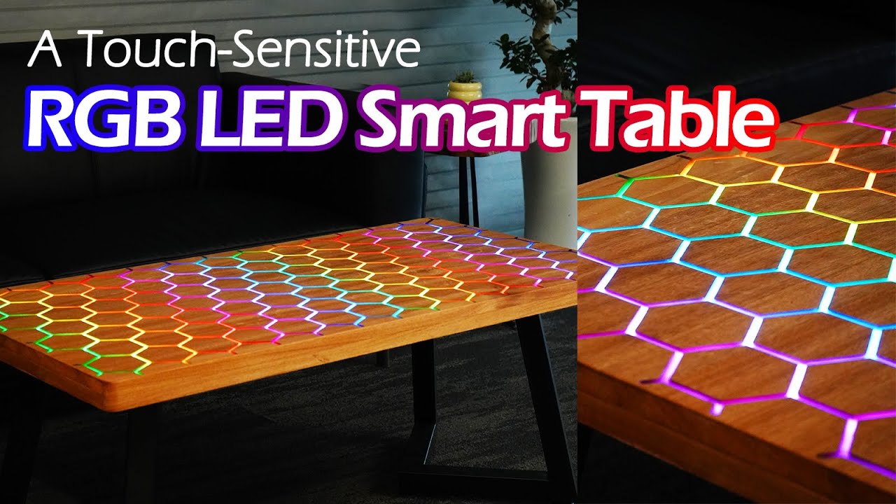 How to Make A Sound-Controlled&Touch-Sensitive RGB LED Smart Table?- Full DIY Process