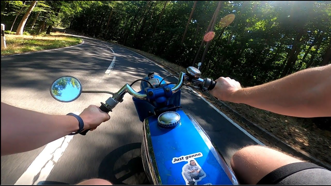 1970 Zündapp C50 Sport (modified) POV onboard 4K - 60 FPS