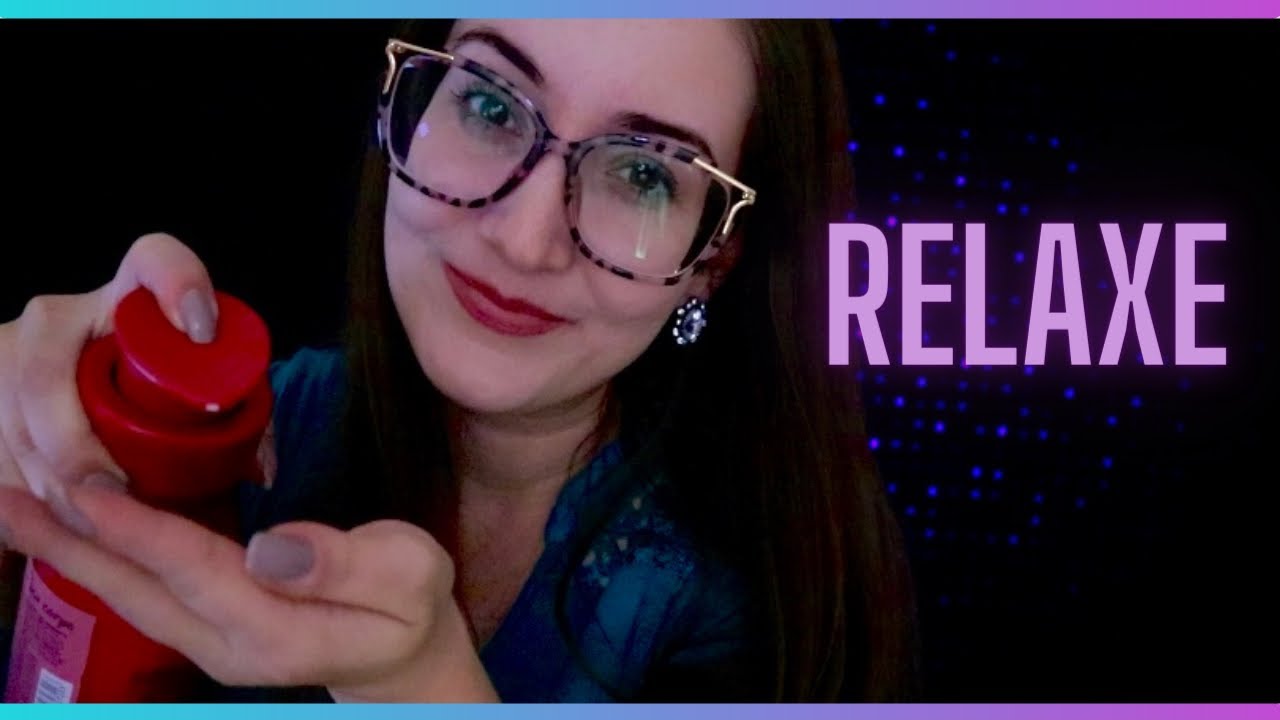 ASMR ATENÇÃO PESSOAL: FAZENDO MASSAGEM RELAXANTE PARA ALIVIAR SUA TENSÃO MUSCULAR 💜