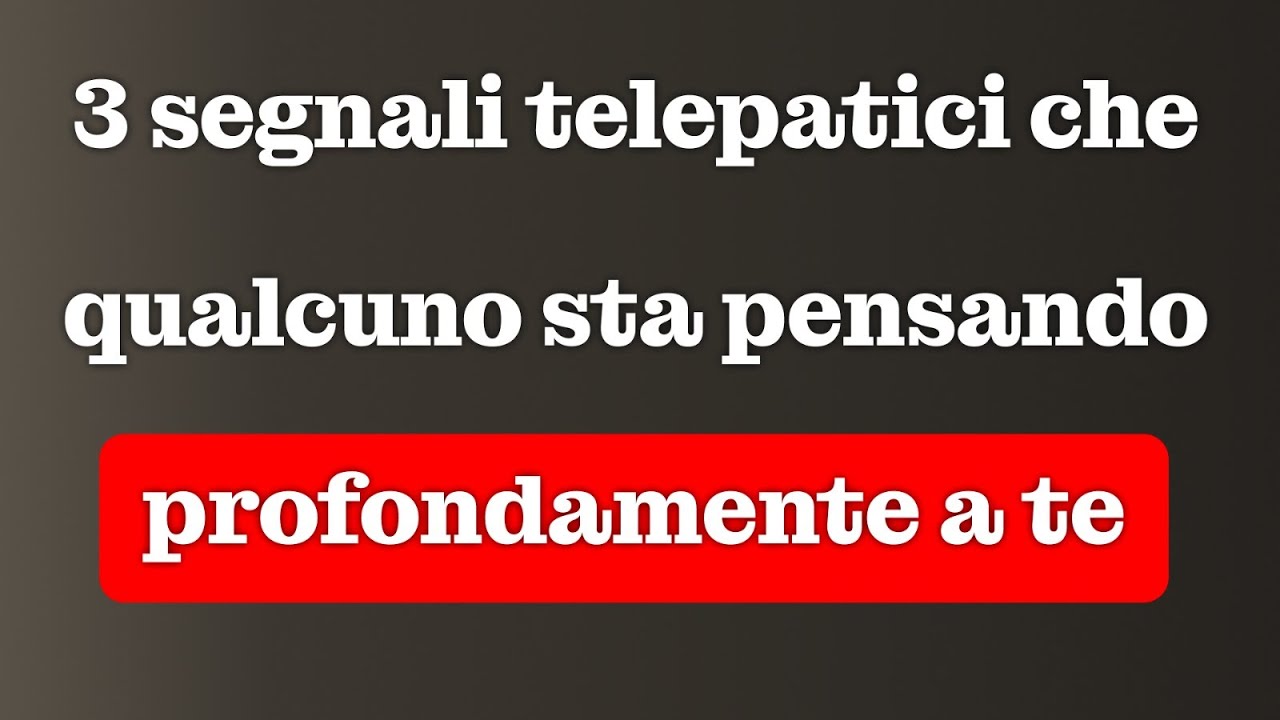 3 segnali telepatici che qualcuno ti pensa profondamente || Fatti psicologici