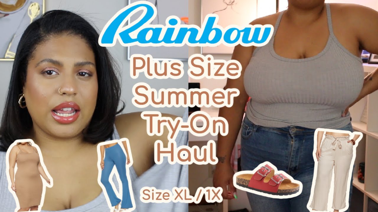 PLUS SIZE RAINBOW TRY-ON HAUL | FASHION ON A BUDGET