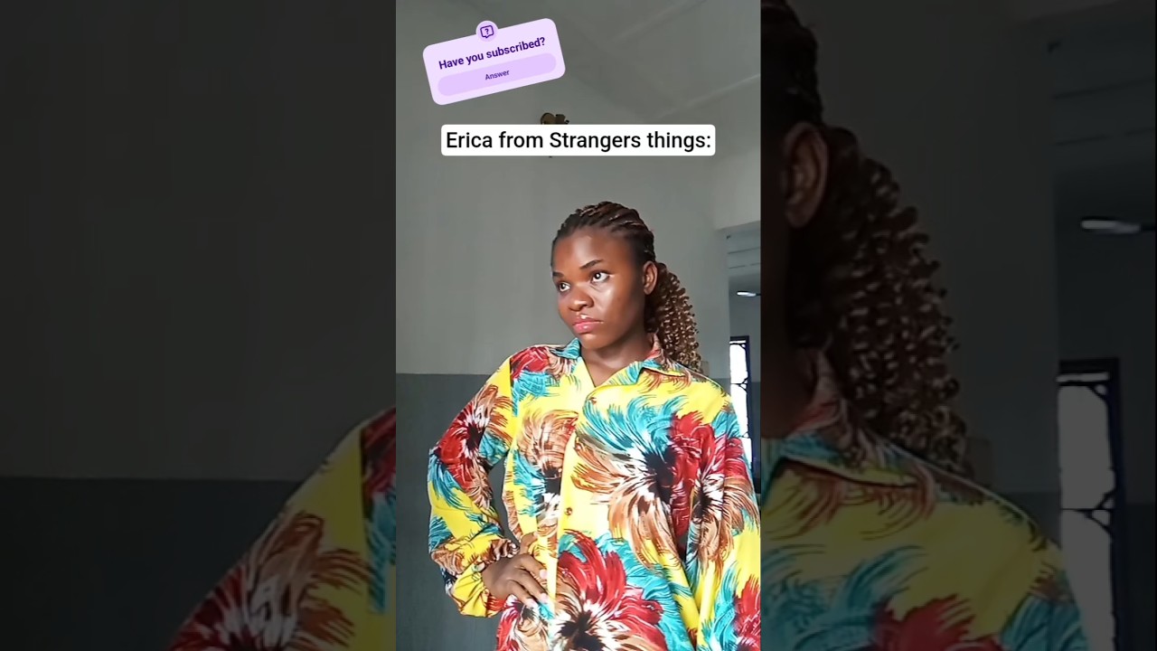 Erica from Strangers things be like #comedy #fyp #shorts #viral