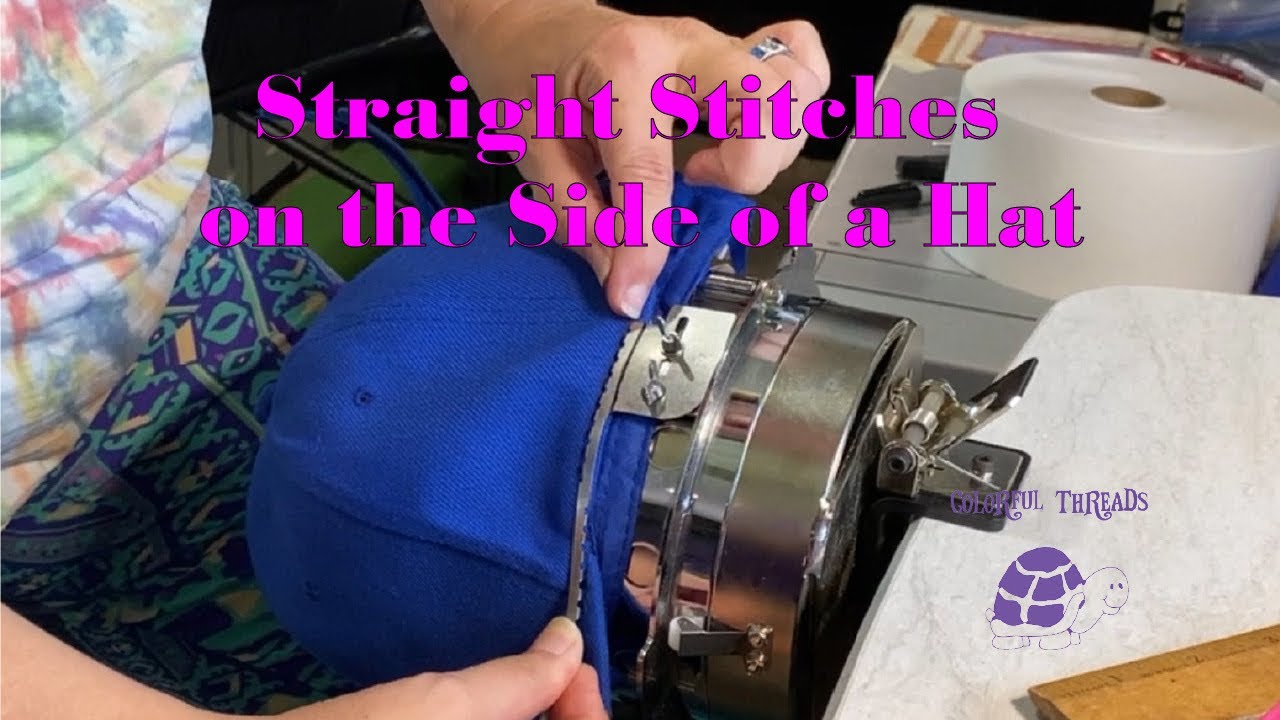 Straight Stitches on the Side of a Hat