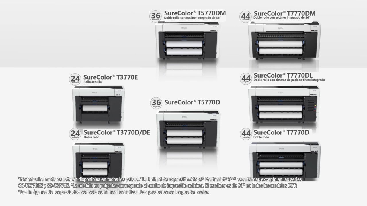 Epson Serie T: impresión CAD/GIS/POP Profesional