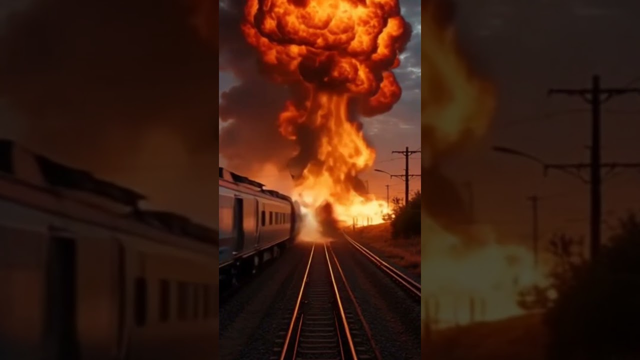 😱💥Explosion in the train.