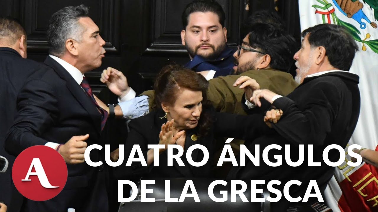 Agresión en el Congreso: cuatro ángulos de la gresca entre Fernández Noroña y 'Alito' Moreno