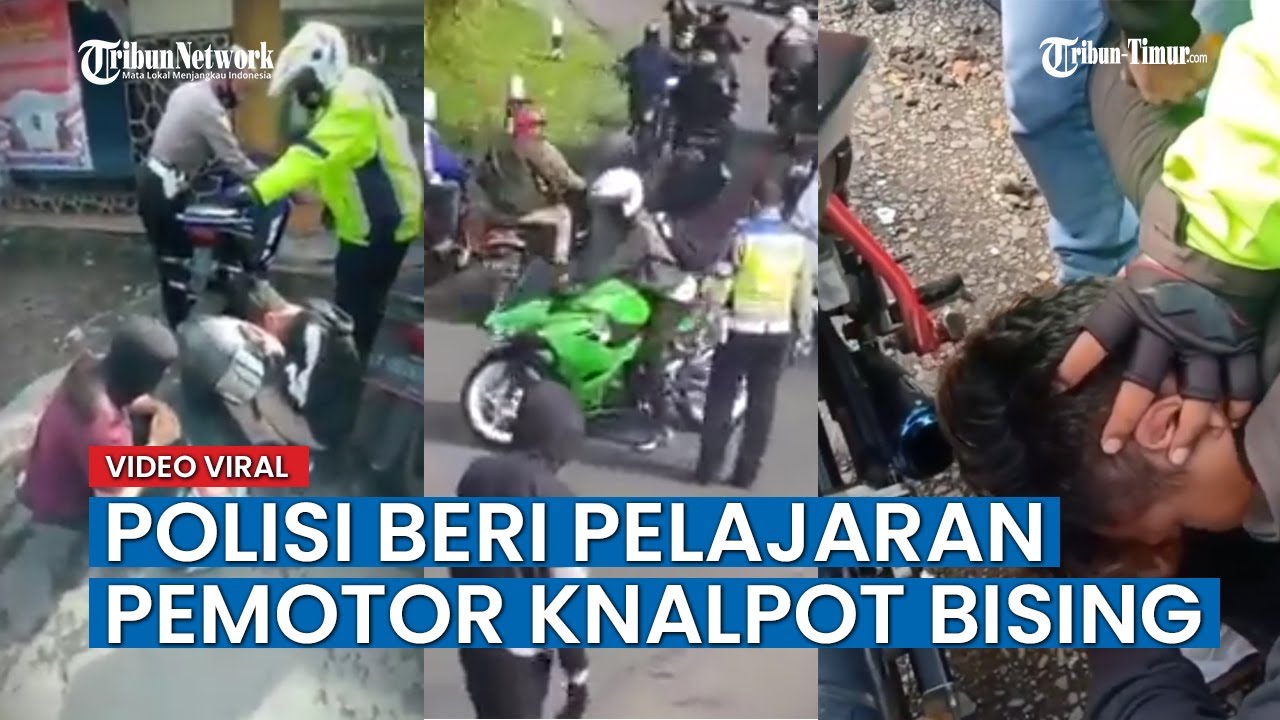 Viral, Polisi Beri Pelajaran Pengendara di Lembang yang Pakai Motor Berknalpot Bising