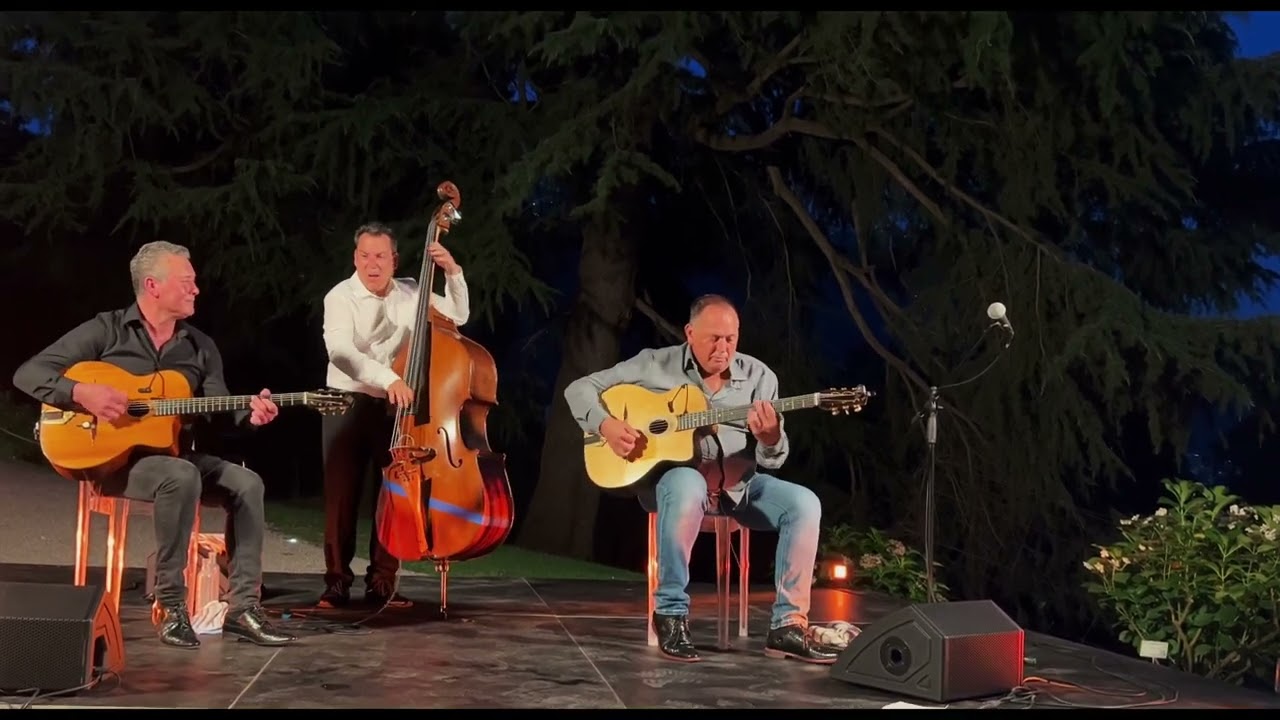 The Rosenberg Trio Hungaria Live Villa del Grumello Como Italy July 2024 Gypsy Jazz #gypsyjazz