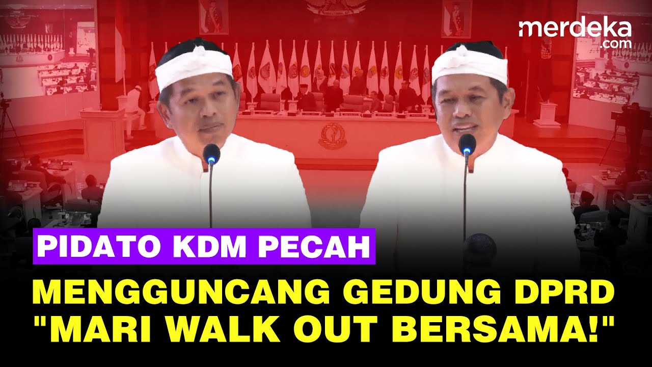 [FULL] Pecah Pidato Dedi Mulyadi Mengguncang Balas DPRD Jabar: Mari Walk Out Bersama!