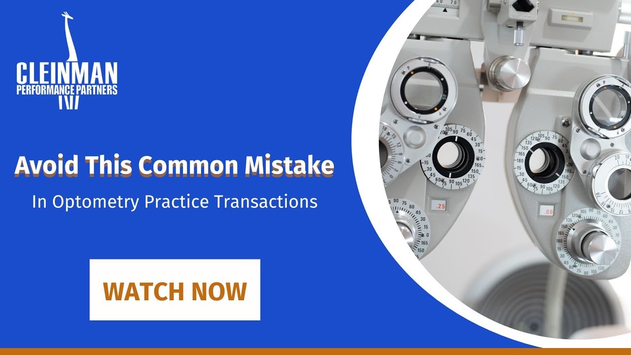 A Common Mistake Optometrist Practice Owners Make With Transactions