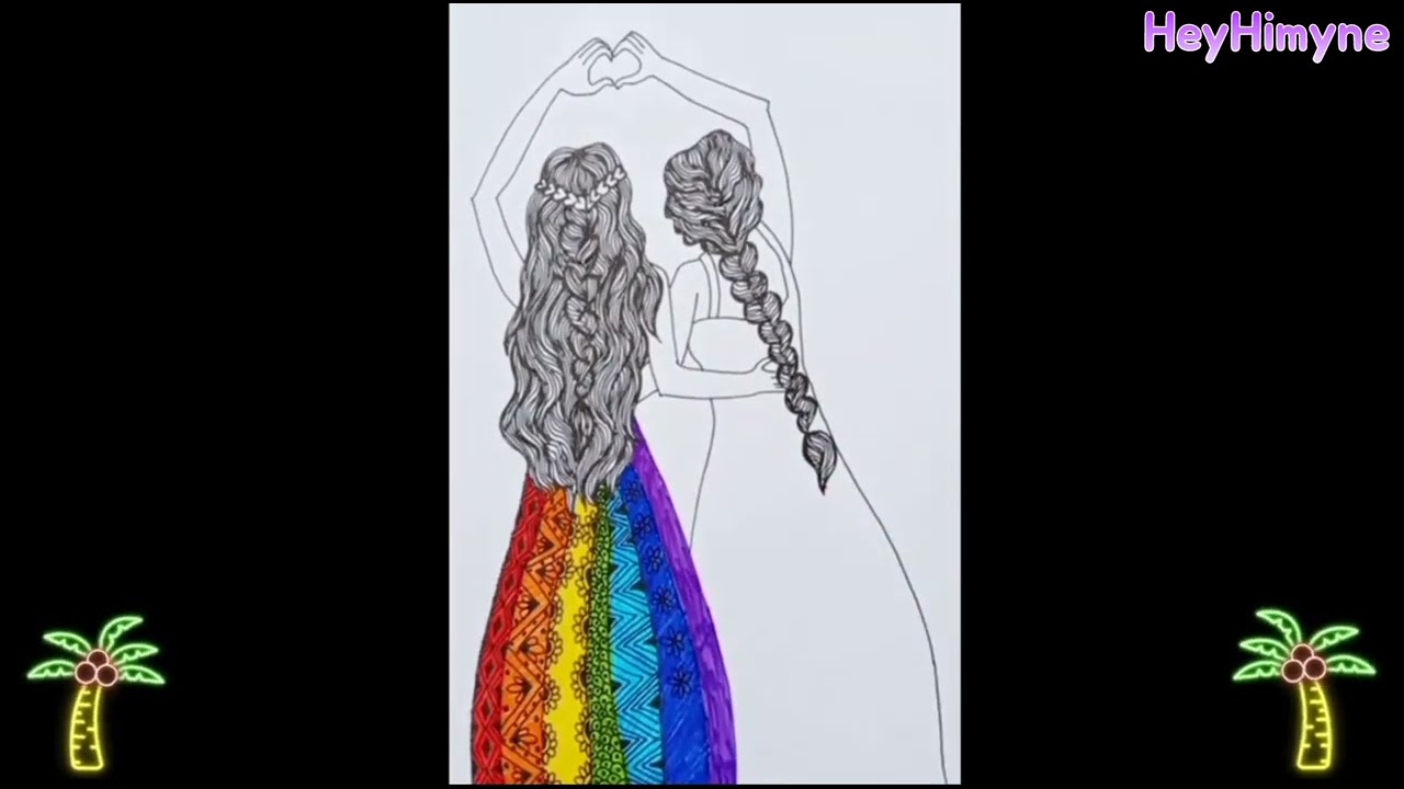 Drawing a GIRLS DRESS with Simple Mandala Art Designs!