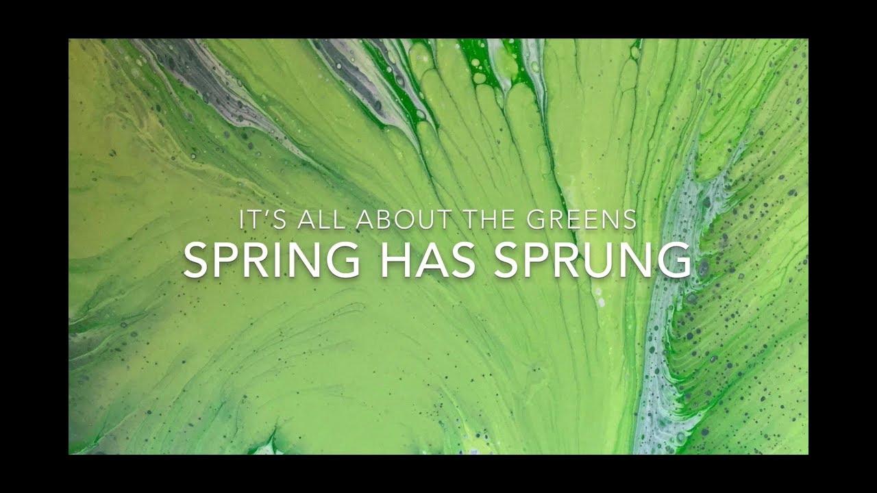 ( 21 ) Fluid Painting -Spring has sprung - on request, a Swirl / treering in spring colors