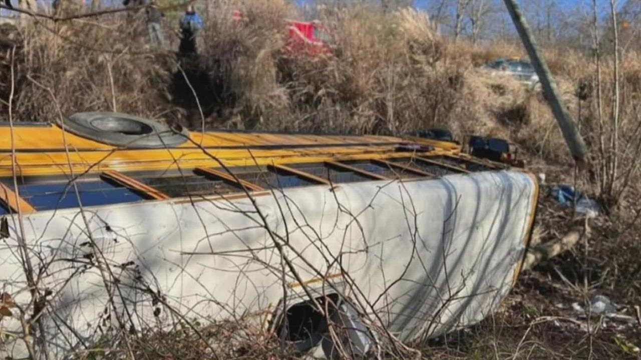 Eastern Kentucky school bus crash sends 18 students, driver to hospital