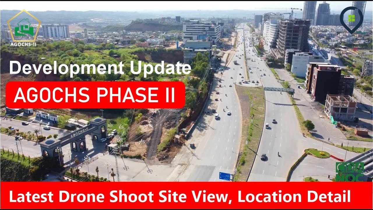 AGOCHS PHASE 2 Islamabad latest drone | Site View and Development update | Residential & Commercial
