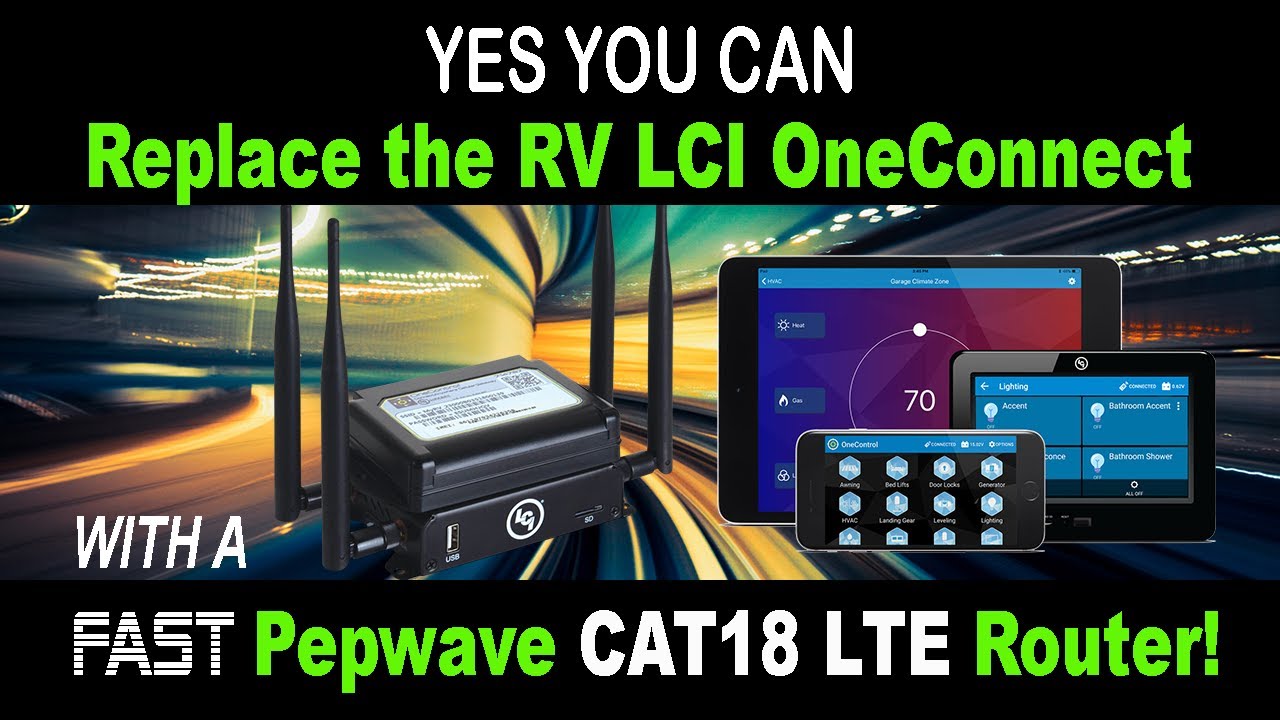 Replace the SLOW LCI OneConnect System with a lightning FAST Pepwave Max Transit CAT 18 LTE Router!