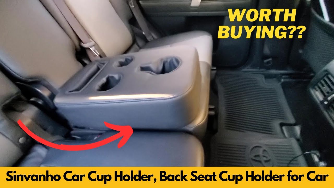 Worth It? Sinvanho Car Cup Holder, Back Seat Cup Holder for Car, PU Leather Sofa Bed Cup Holder