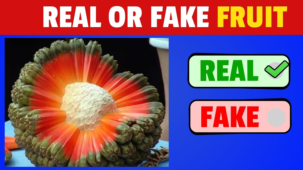 Fake Fruit or Not? 👀 🍌🍉 | QUIZ