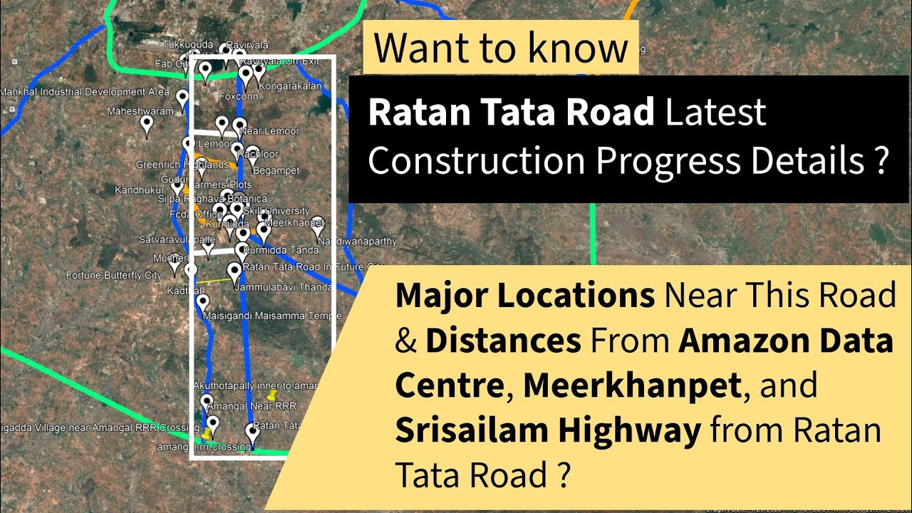 Ratan Tata Greenfield Road Construction Progress June 2026 | Hyderabad Future City & FCDA Office