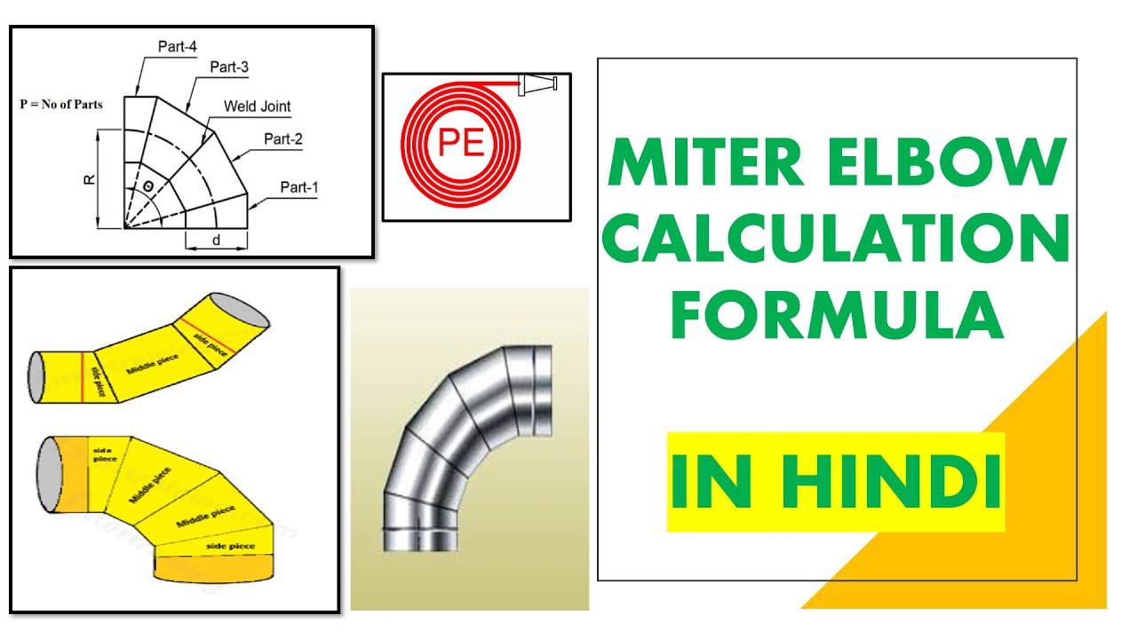 Miter Elbow Calculation / Fabrication formulae| Miter Bend Cutting formula| Miter Elbow Fabrication