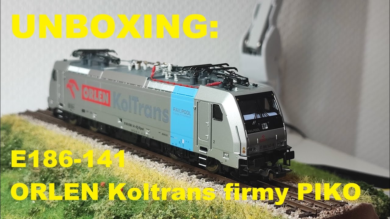UNBOXING: E186-141 ORLEN Koltrans firmy PIKO