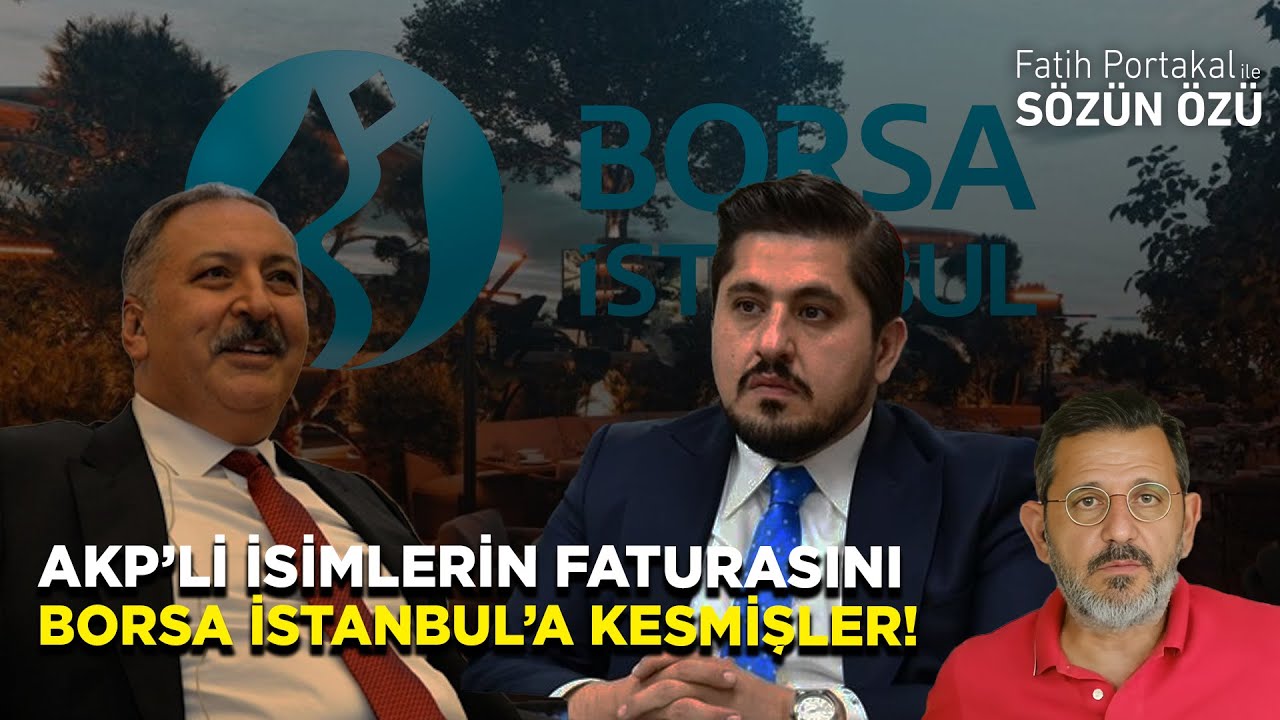 DAİRE BAŞKANI VE AKP&rsquo;Lİ İSİMLERİN 168BİN LİRALIK FATURASINI &ldquo;BORSA İSTANBUL&rdquo;A KESMİŞLER