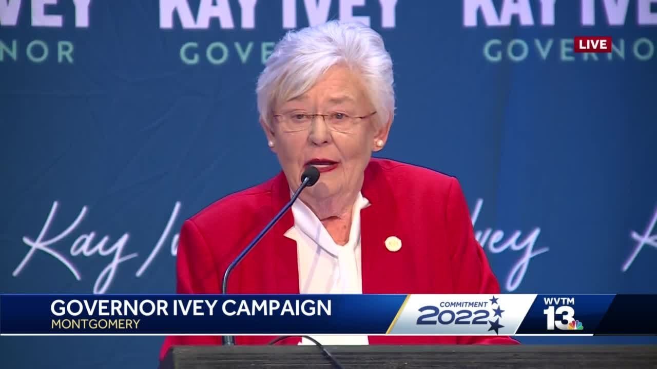 Alabama Gov. Kay Ivey claims victory in Republican primary
