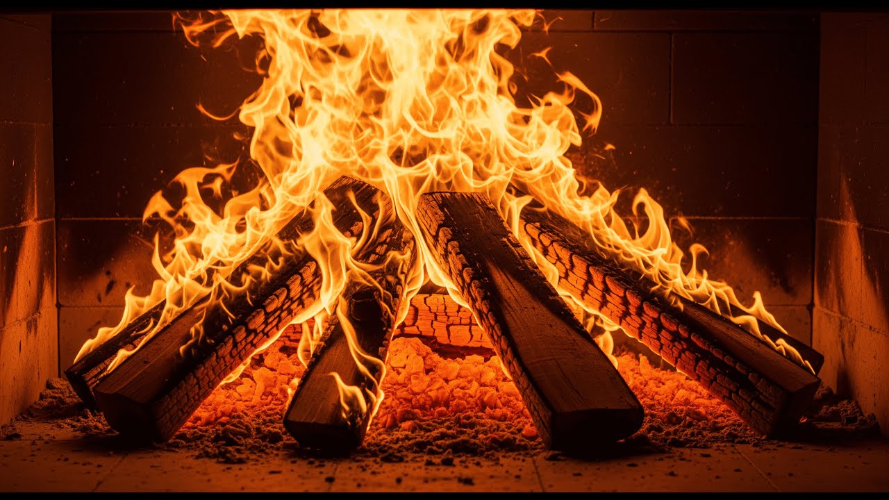 🔥 Ultra Relaxing Fireplace 4K (No Music). Cozy Fire Sounds for Sleep & Focus