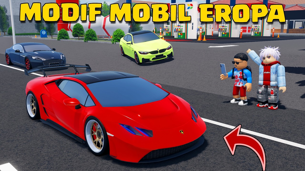 KITA MODIFIKASI MOBIL LAMBORGHINI MEWAH KEREN BANGET DI ROBLOX