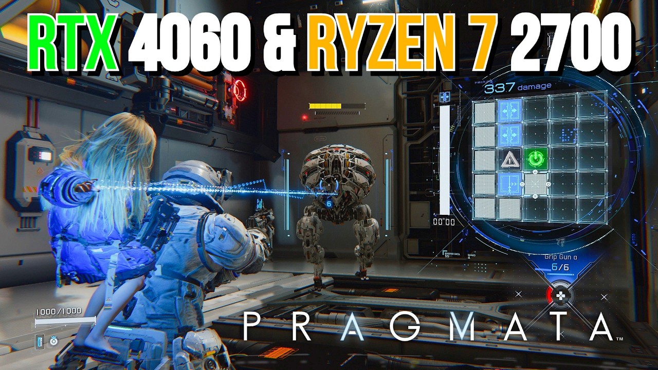 Демонстрация PRAGMATA | RTX 4060 и Ryzen 7 2700 | Тестирование в разрешениях 1080p и 1440p с испо...